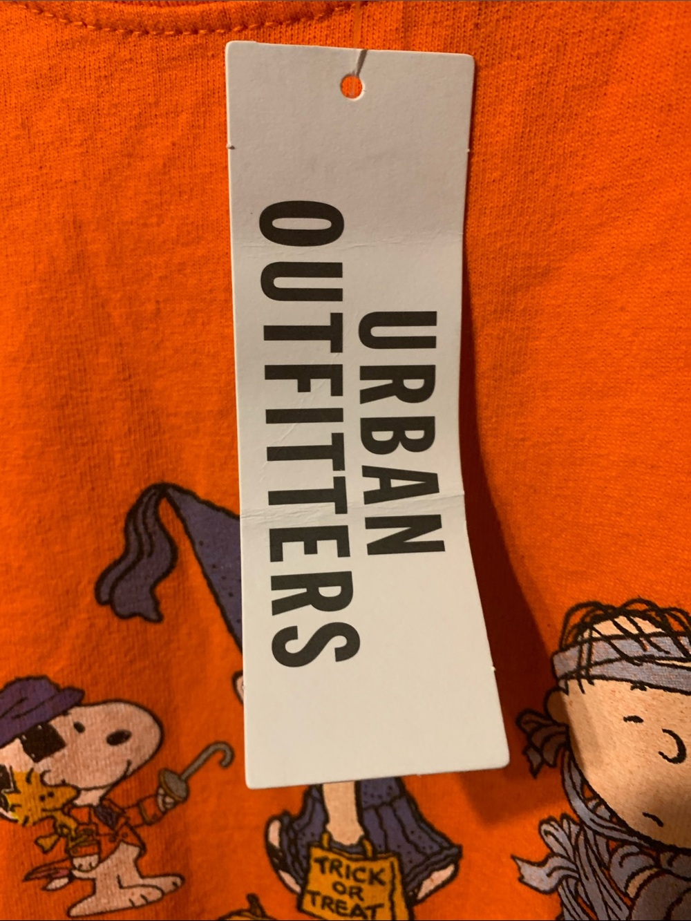 NWT Peanuts Halloween Graphic Tee - Orange Size L - Picture 4 of 8